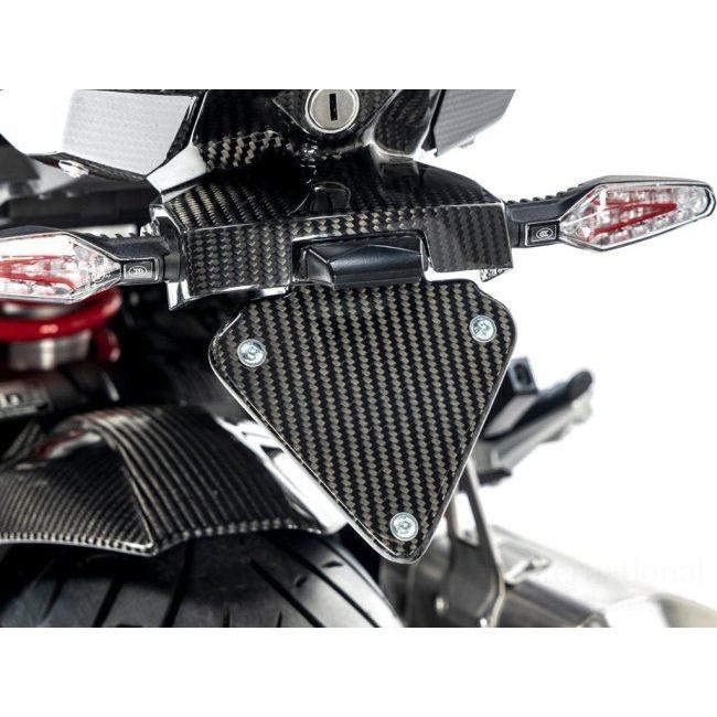 Wunderlich ワンダーリッヒ カーボンライセンスプレートホルダー ショート S1000XR BMW ナンバープレートホルダー 外装の画像