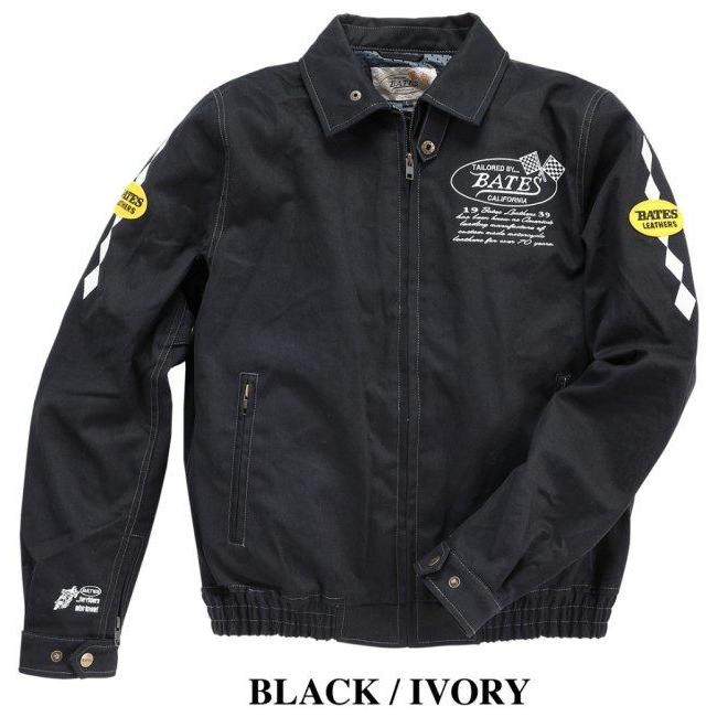 【シーク】BATES オールシーズンジャケット 黒✕アイボリー Lサイズ BATES ベイツ スウィングトップ サイズ：L オールシーズンジャケット