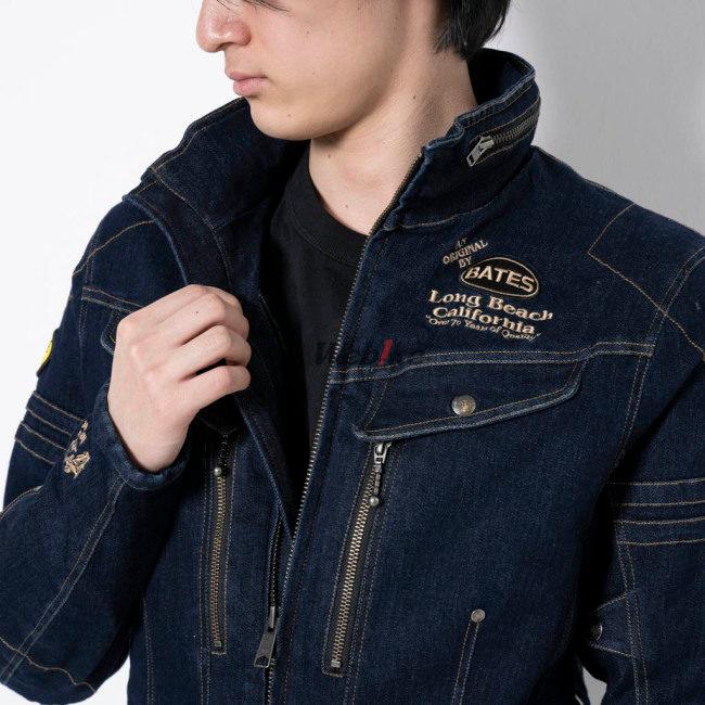 デニム地　BATES　ベイツ XL ジャケット ファスレーン BATES ベイツ ジャケット SA-D2316 ストレッチデニムジャケット