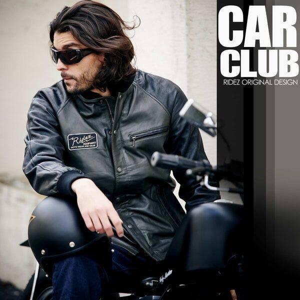 RIDEZ ライズ バイク用 カークラブコート レザージャケット サイズ：XL ジャケット アパレルの画像
