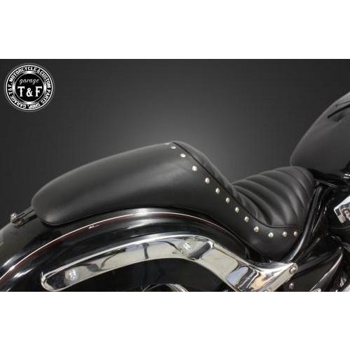 ヤマハ　ドラッグスター400 タックロールコブラシート　スタッズ付 有限会社ガレージT&F / ドラッグスター400クラシック コブラ