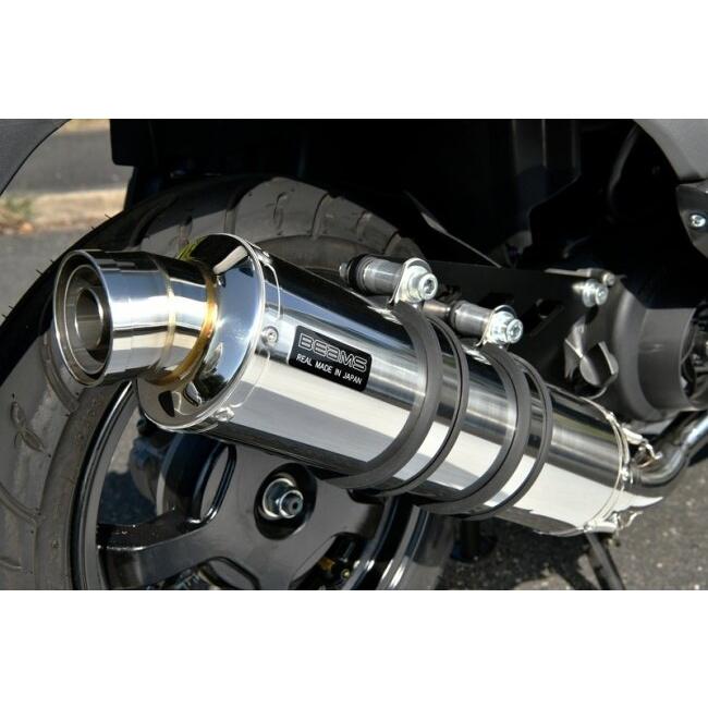 バーグマン 125 BEAMS フルエキマフラー R-EVOステンレスビームス R-EVO ステンレス フルエキゾースト：バーグマンストリート125EX：政府