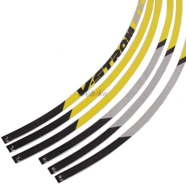 SUZUKI スズキ リムデカール カラー：イエロー(6820020810CEK) Vストローム250SX リムステッカー・リムストライプ 外装 | スズキ | 03