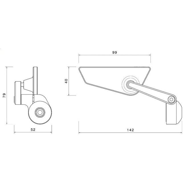 rizoma リゾマ Cut Edge タイプ：右 ミラー ハンドル | rizoma | 04