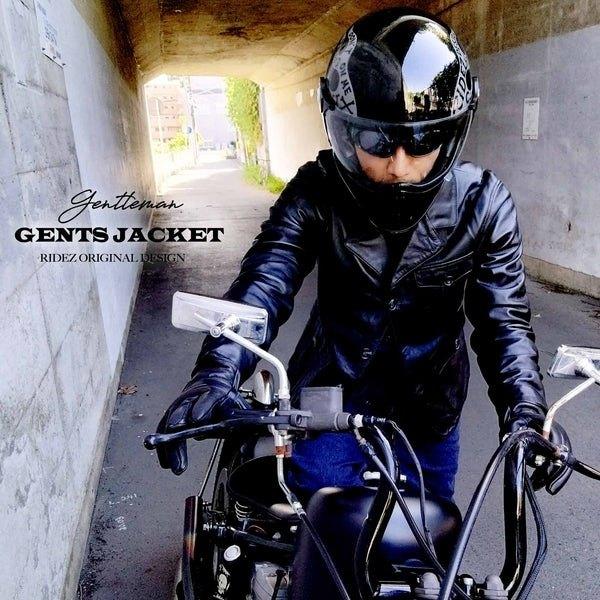 RIDEZ ライズ GENTS JACKET バイク用 レザージャケット サイズ：M
