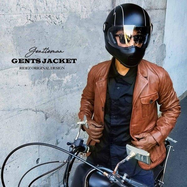 RIDEZ ライズ GENTS JACKET バイク用 レザージャケット サイズ：M