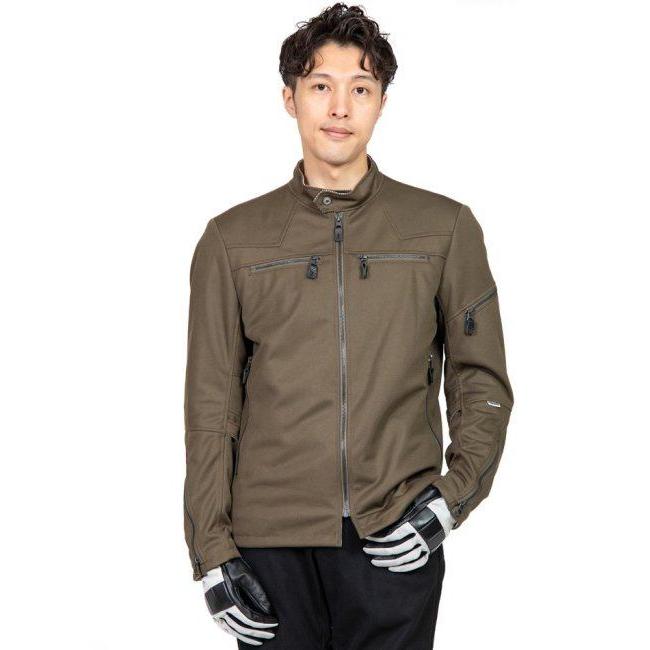 POWERAGE ソフトフィットサマーライダース グレー バイクジャケット