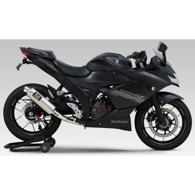 YOSHIMURA ヨシムラ 機械曲GP-MAGNUM105 サイクロン EXPORT SPEC 政府認証 タイプ：サテンフィニッシュカバー GIXXER SF250 GIXXER250 V-STROM250SX マフラー_4