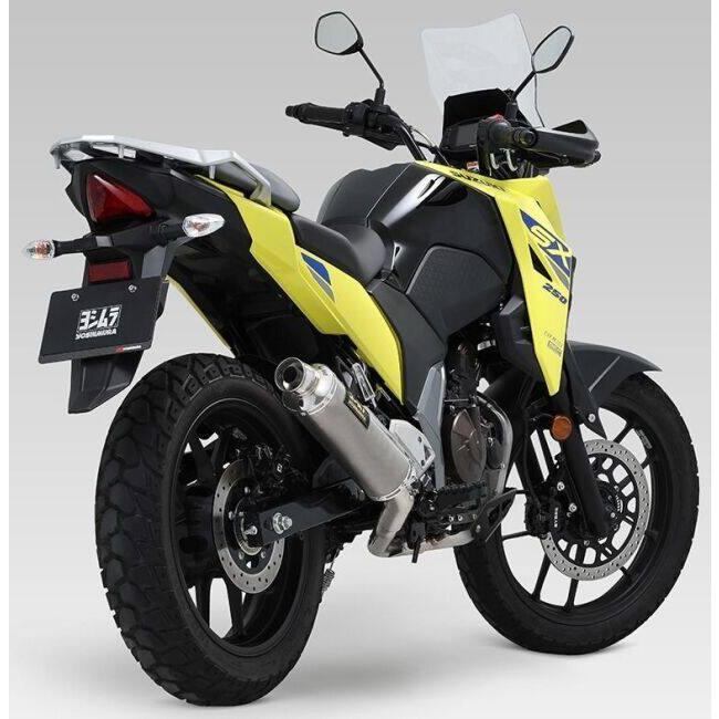 YOSHIMURA ヨシムラ 機械曲GP-MAGNUM105 サイクロン EXPORT SPEC 政府認証 タイプ：サテンフィニッシュカバー GIXXER SF250 GIXXER250 V-STROM250SX マフラー_9