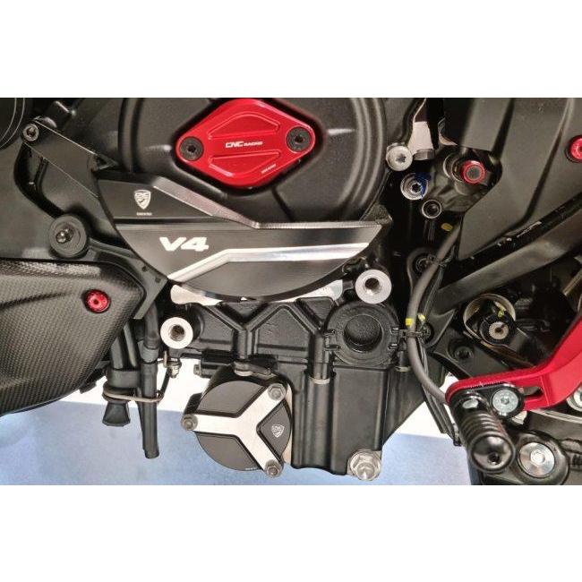 CNC Racing シーエヌシーレーシング オイルフィルターカバー カラー：レッド DIAVEL V4 DUCATI ドゥカティ エンジンパーツ エンジンの画像