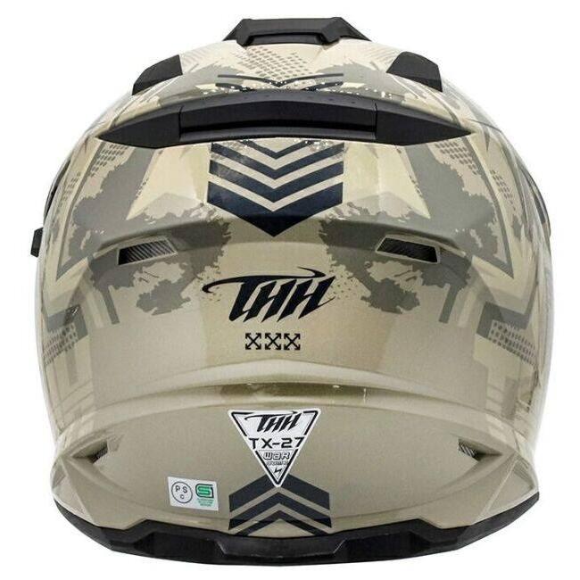 THH ティーエイチエイチ TX-27 バイオーム [サンドグレー] ヘルメット サイズ：L(59-60cm) オフロードヘルメット | THH | 08