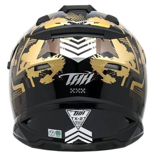 THH ティーエイチエイチ TX-27 バイオーム [ケイブブラック] ヘルメット サイズ：L(59-60cm) オフロードヘルメット | THH | 08