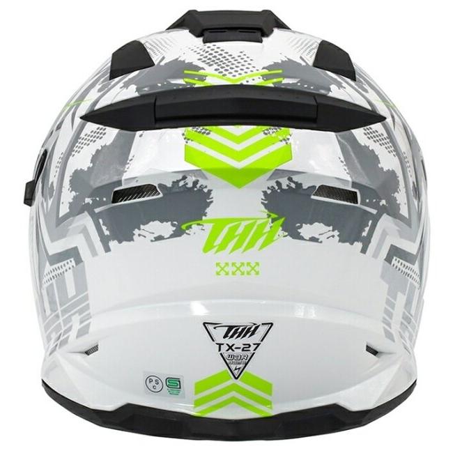 THH ティーエイチエイチ TX-27 バイオーム [ポーラーホワイト] ヘルメット サイズ：M(57-58cm) オフロードヘルメット | THH | 08