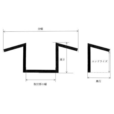 Garage T&F ガレージ T&F Zバーハンドル タイプ：10インチ / 仕上げ：ブラック｜webike｜02