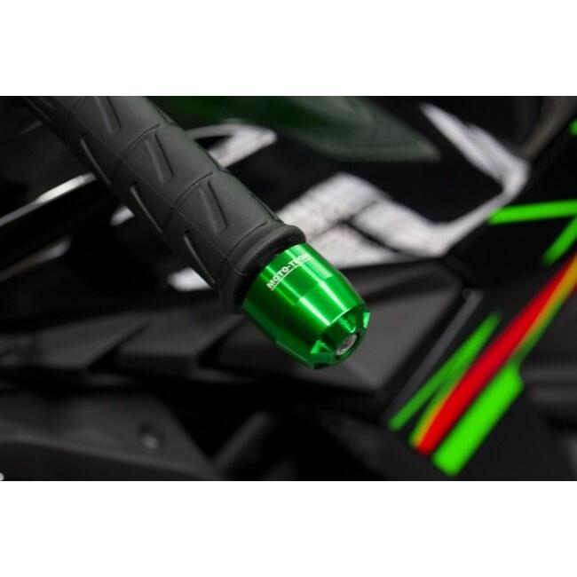 MOTO-TRON RACING モトトロンレーシング バーエンド カラー：グリーン