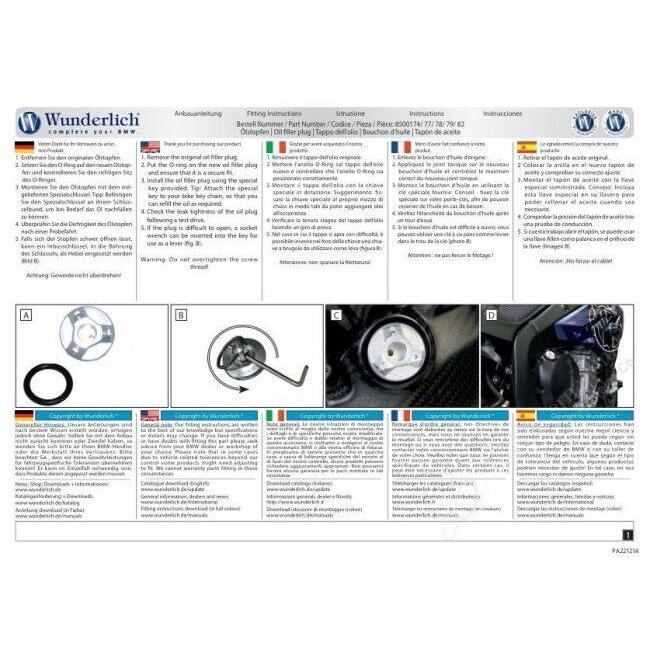 Wunderlich ワンダーリッヒ セーフティオイルフィラーキャップ カラー：シルバー BMW フィラーキャップ エンジンパーツ エンジン | Wunderlich | 04