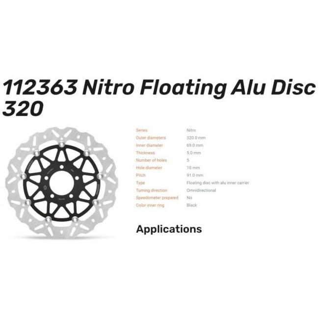 MOTOMASTER モトマスター NITRO ロードディスク フロントディスクローター GSX-R600 GSX-R750 GSX-R750SRAD GSX-R1000 TL1000R GSX1300R GSX1400R ブレーキ | ブランド登録なし | 01
