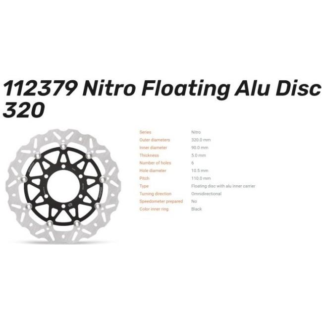 MOTOMASTER モトマスター NITRO ロードディスク フロントディスク