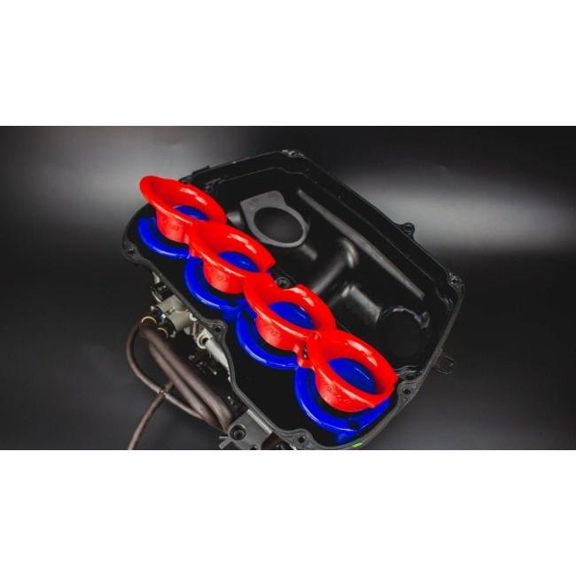 KSPP ケーエスピーピー Velocity stack Honda-CBR650R(18-23) Base color：Red / stack：Blue CB650R CBR650R HONDA ホンダ その他吸気系オプション・補修部品の画像