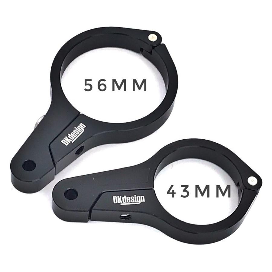 DK design ディーケーデザイン フロントフォーク取付用フォグランプステー サイズ：56mm R nineT scrambler Racer Pure BMW フォグランプ 灯火類 電装系 | YAMAHA