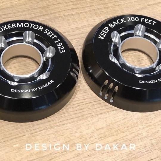 DK design ディーケーデザイン R NineT サイレンサーエンドキャップ(Type 2) カラー：ゴールド nineT scrambler Racer Pure BMW マフラーエンドキャップ | YAMAHA | 01