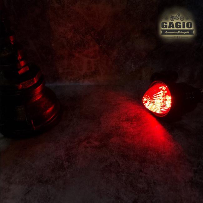 GAGIO MOTOR PARTS ガジオモーターパーツ CNC tail light， convex cover Color：Black テールランプ 灯火類 電装系の画像