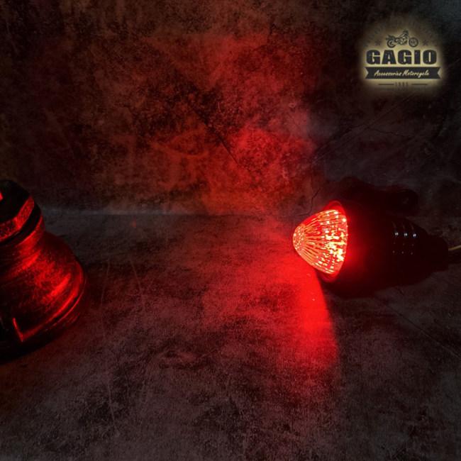 GAGIO MOTOR PARTS ガジオモーターパーツ CNC tail light， convex cover Color：Black テールランプ 灯火類 電装系の画像