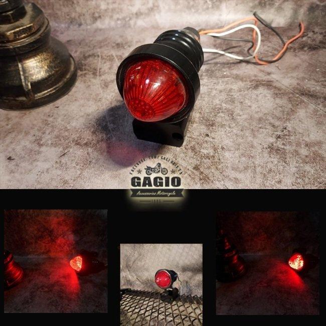 GAGIO MOTOR PARTS ガジオモーターパーツ CNC tail light， convex cover Color：Black テールランプ 灯火類 電装系の画像