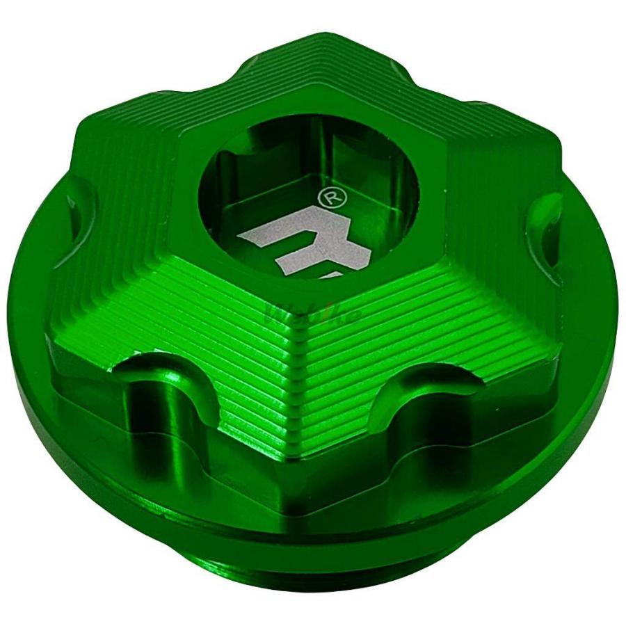WR3 ダブルアールスリー オイルフィラーキャップ カラー：グリーン NINJA250R (EX250) NINJA250 Ninja ZX-6R NINJA ZX-10R ZX-14R (ZZR1400) KAWASAKI カワサキ | WR3