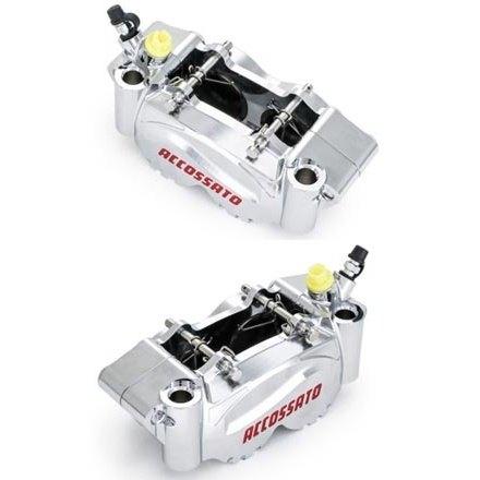 ACCOSSATO アコサット PZ011 ブレーキキャリパー ラジアル 2P 34/29.5 100mmピッチ パッドタイプ：STタイプ / 使用箇所：左側 取り付けピッチ100mm キャリパー
