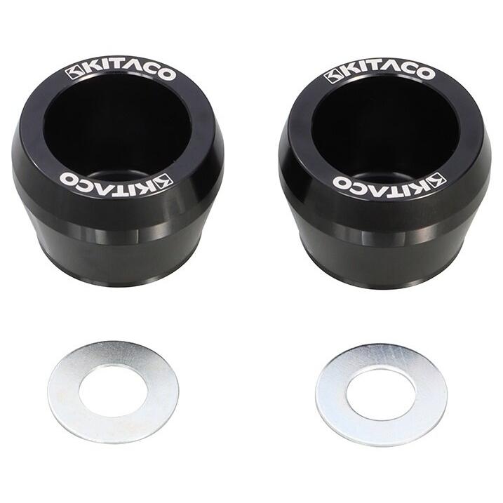 KITACO キタコ アクスルプロテクターセット カラー：ブラックアルマイト HONDA ホンダ KAWASAKI カワサキ SUZUKI スズキ 足回り | KーCON