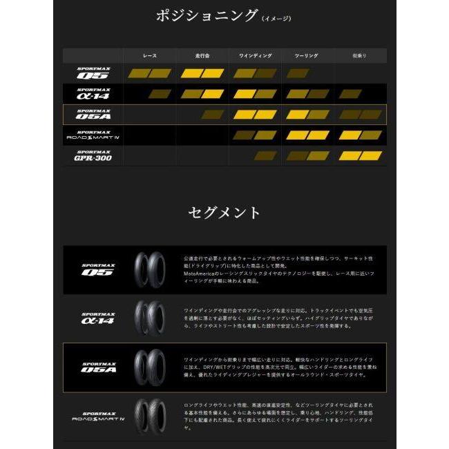 DUNLOP（ダンロップ） SPORTMAX Q5A 【140/60R18M 64H】 スポーツ