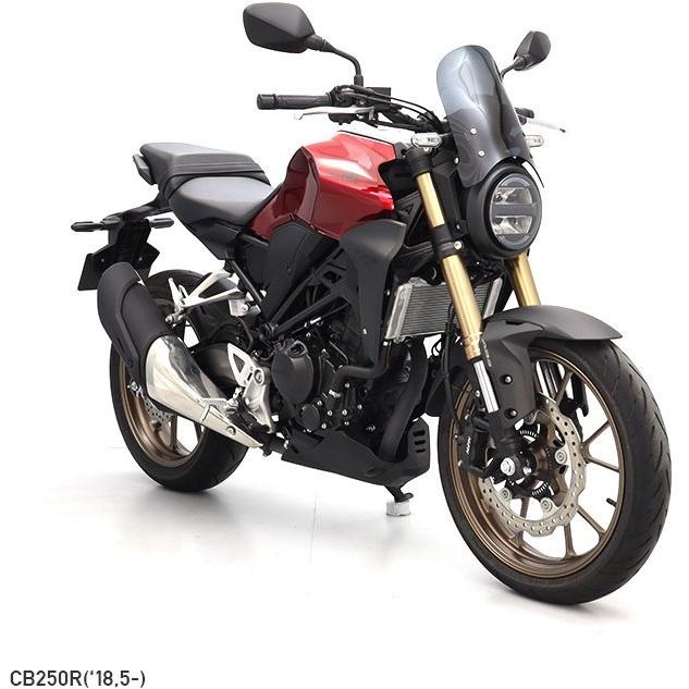 ENDURANCE エンデュランス メーターバイザーロングセット＋取り付けキット スクリーンカラー：スモーク CB125R CB250R HONDA ホンダ メーターバイザー 外装