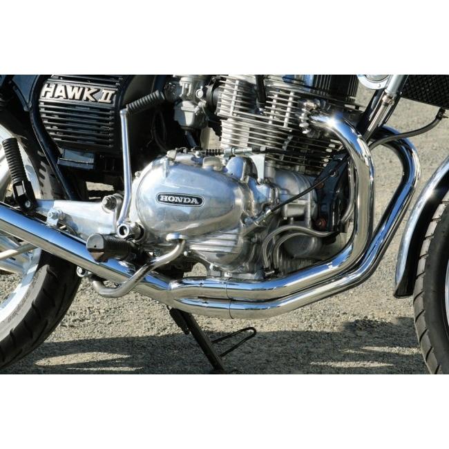 RPM アールピーエム フルエキゾーストマフラー サイレンサーアウターカバー素材：ステンレス HAWK II HONDA ホンダ マフラー