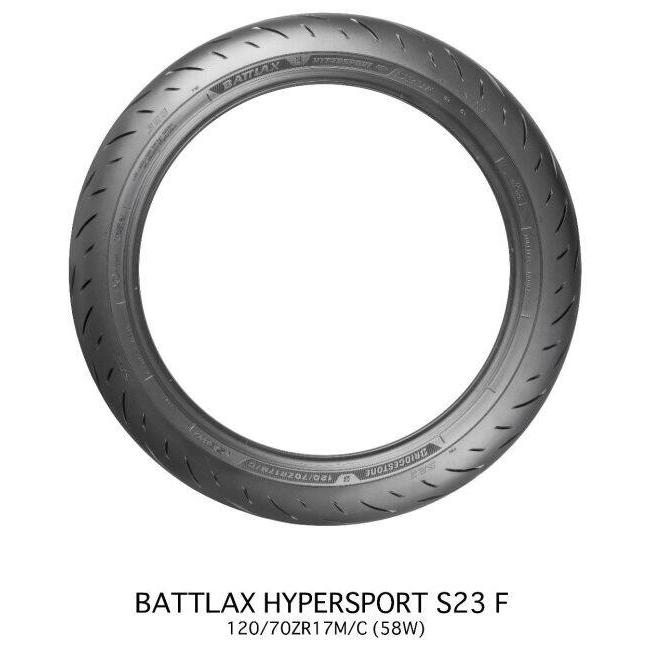 BRIDGESTONE ブリヂストン BATTLAX HYPERSPORT S23 【120/70ZR17M/C (58W)TL】 バトラックス ハイパースポーツ タイヤ オンロードタイヤ・スポーツ | BRIDGESTONE | 02