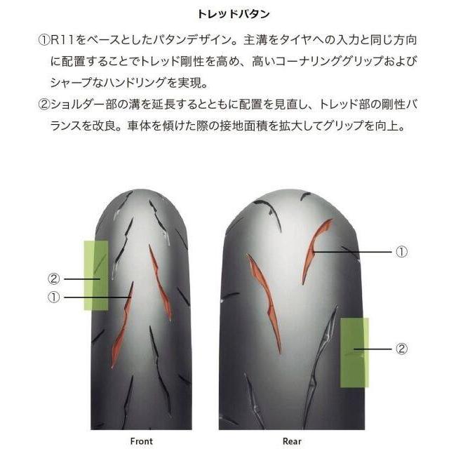 BRIDGESTONE ブリヂストン BATTLAX RACING STREET RS11 【180/55ZR17M/C (73W)TL】 バトラックス レーシング ストリート タイヤ オンロードタイヤ | BRIDGESTONE | 07
