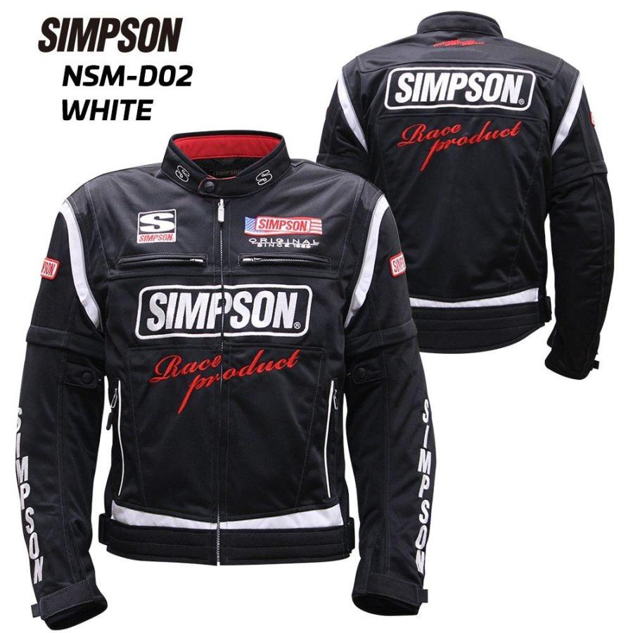 SIMPSON（シンプソン） NSM-D02 ライダースメッシュジャケット サイズ