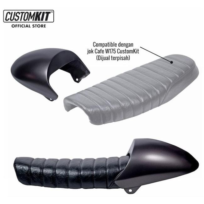CustomKit カスタムキット Hornet Tail Cowl W175 カラー：Black KAWASAKI カワサキ シングルシートカウル シート関連 外装の画像