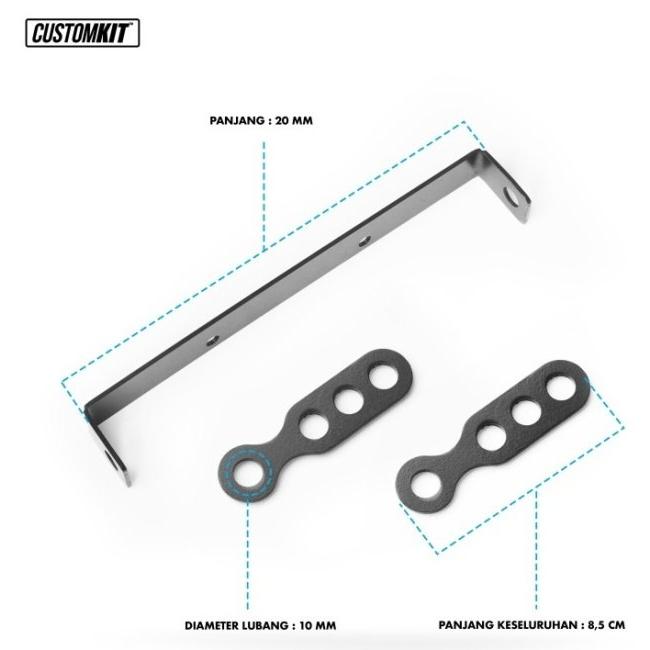 CustomKit カスタムキット Blinker Bracket Benelli Patagonian Eagle 250 Fi BENELLI ベネリ ウインカーステー・マウント 灯火類 電装系 |  | 02