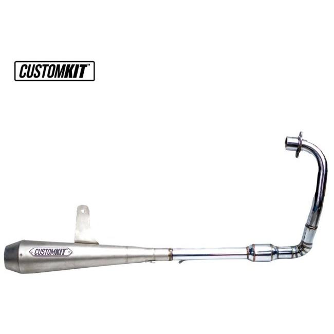 CustomKit カスタムキット フルエキゾーストマフラー Cone W175 TR 