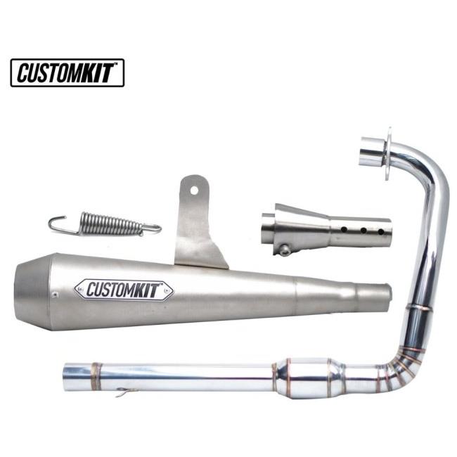 CustomKit カスタムキット フルエキゾーストマフラー Cone W175 TR 