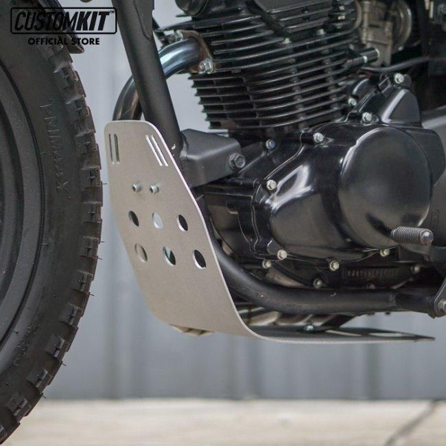 CustomKit カスタムキット Skid Plate Air New Silver W175 KAWASAKI カワサキ アンダーガード・スキッドプレート フレーム |  | 02