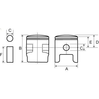 TKRJ ティーケーアールジェイ ピストンキット サイズ：1.00mm