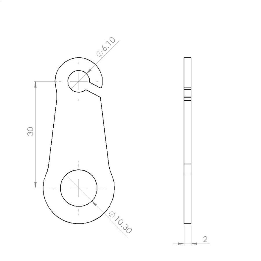 2%er（ツーパーセンター） ウインカーステー 取り付け側穴サイズ：10mm