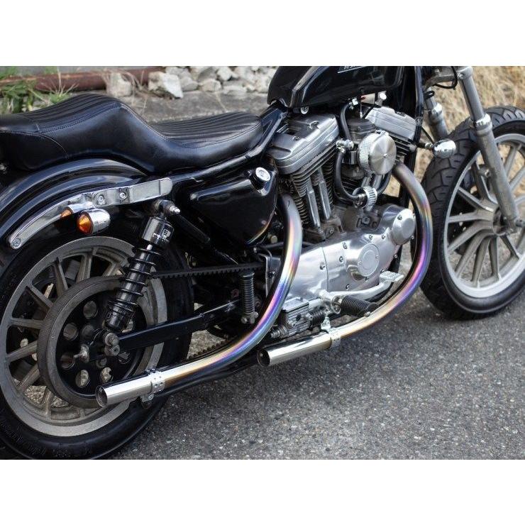 Motor Rock モーターロック オールドスタイル手曲げマフラー スポーツスター XL HARLEY-DAVIDSON ハーレーダビッドソン フルエキゾーストマフラー マフラー | ブランド登録なし
