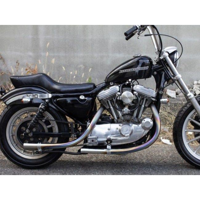 Motor Rock モーターロック オールドスタイル手曲げマフラー スポーツスター XL HARLEY-DAVIDSON ハーレーダビッドソン フルエキゾーストマフラー マフラー | ブランド登録なし | 01