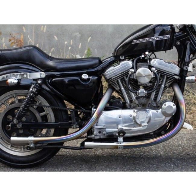 Motor Rock モーターロック オールドスタイル手曲げマフラー スポーツスター XL HARLEY-DAVIDSON ハーレーダビッドソン フルエキゾーストマフラー マフラー | ブランド登録なし | 02