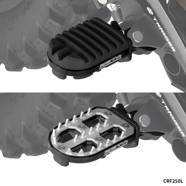 ZETA ジータ アドベンチャーフットペグ カラー：ブラック CRF250L CRF250 RALLY CRF1000L アフリカツイン CRF1100L XL750 トランザルプ CRF300L CRF300RALLY | ZETA | 02