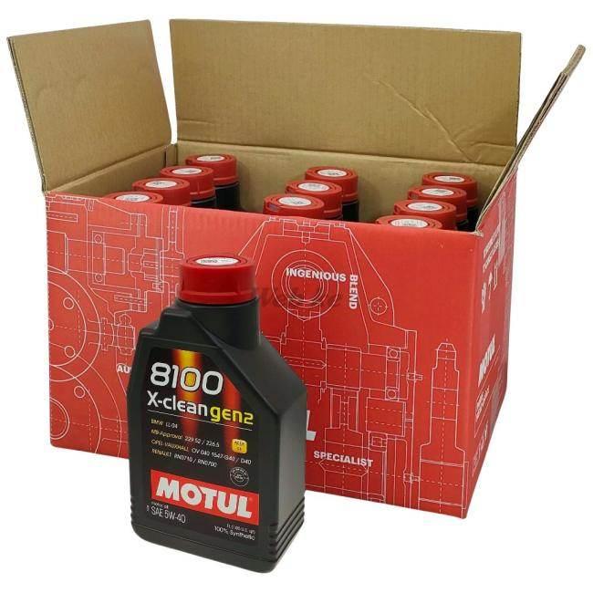 MOTUL モチュール 【ケース】8100 X-clean GEN2 (エクスクリーン ジェン2) 【四輪用】【5W-40】【1L×12】【4サイクルオイル】 4サイクルオイル オイル | MOTUL | 02