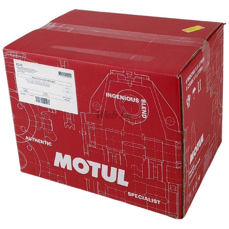 MOTUL モチュール 【ケース】8100 X-clean GEN2 (エクスクリーン ジェン2) 【四輪用】【5W-40】【5L×4】【4サイクルオイル】 4サイクルオイル オイル | MOTUL
